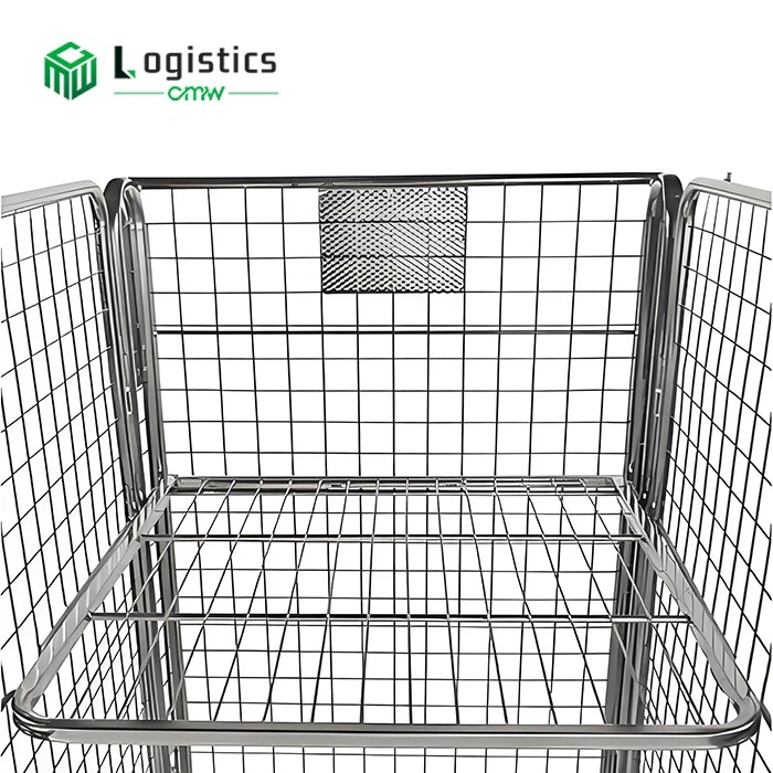 Four Sided Roll Pallet With Split Gate
