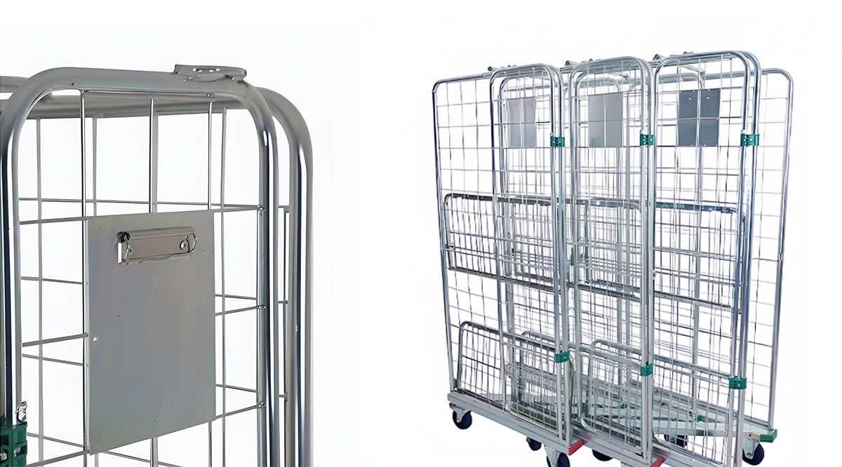 Nestable Z Frame Roll Container